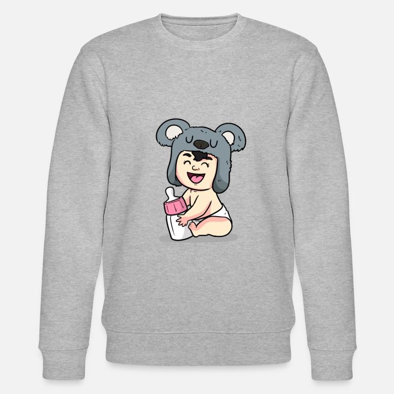 Bébé Koala - Sweat bio CHANGER Stanley/Stella Unisexe - gris chiné