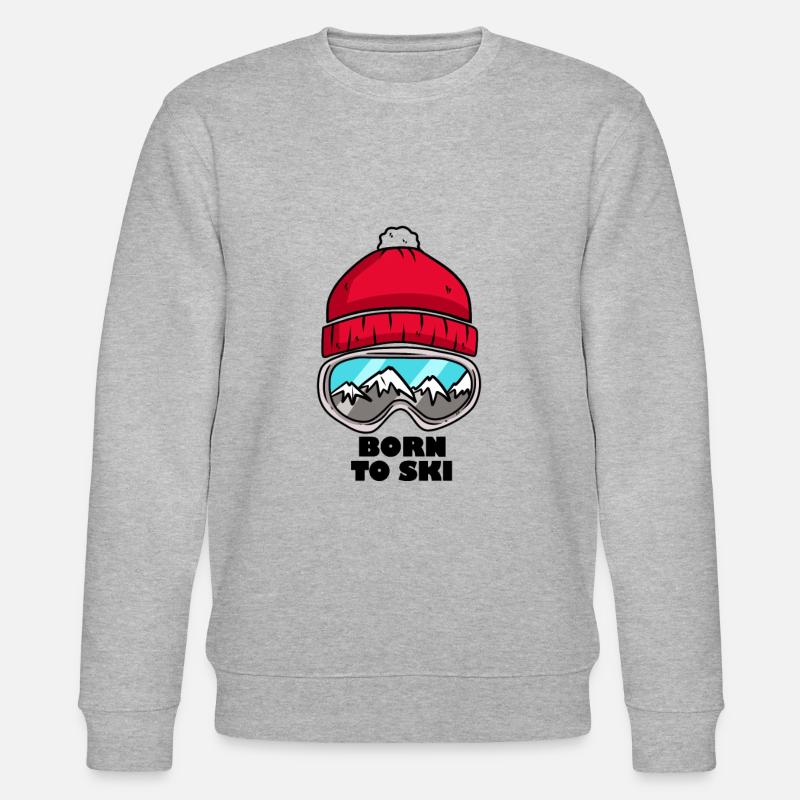 Né ski ski alpin alpin - Sweat bio CHANGER Stanley/Stella Unisexe - gris chiné