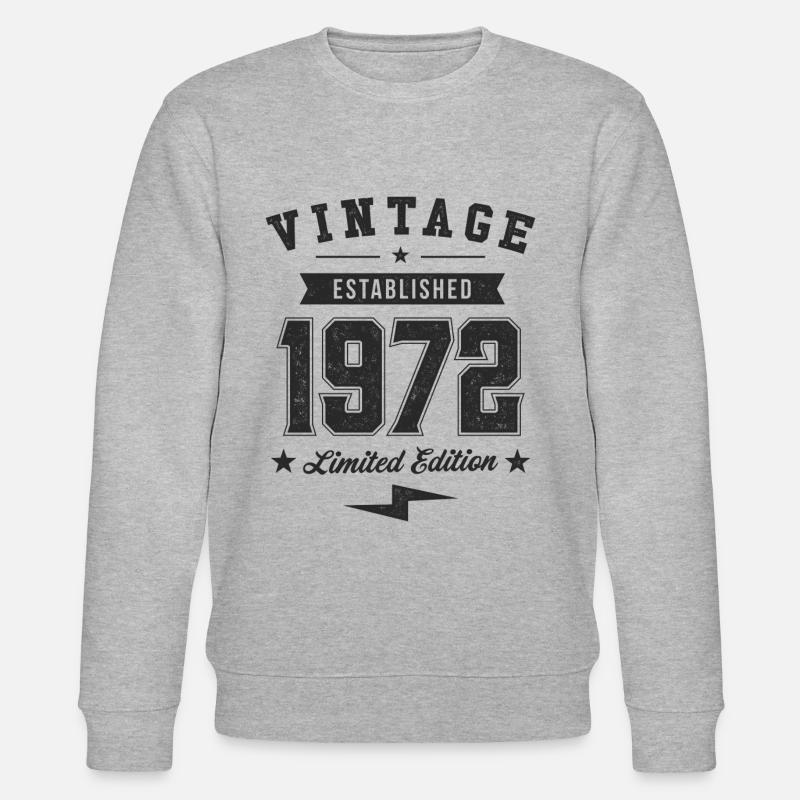 Millésime 1972 - Sweat bio CHANGER Stanley/Stella Unisexe - gris chiné