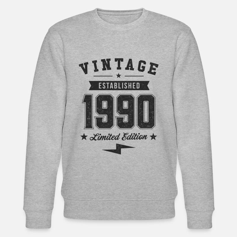 Millésime 1990 - Sweat bio CHANGER Stanley/Stella Unisexe - gris chiné