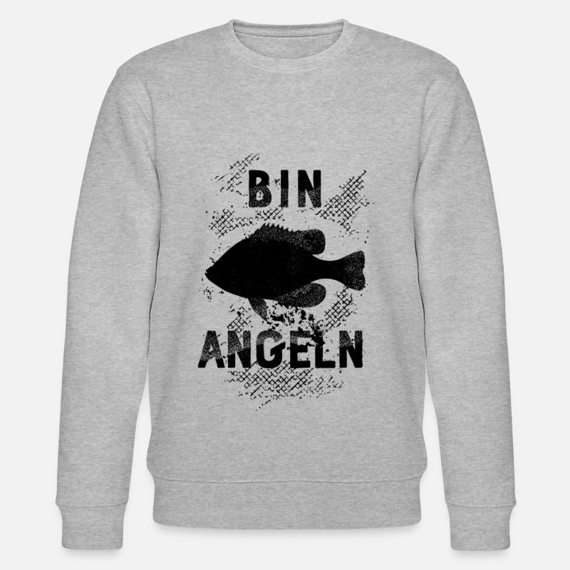 Bin Angeln - Stanley/Stella Unisex Bio-Sweatshirt CHANGER  - Grau meliert