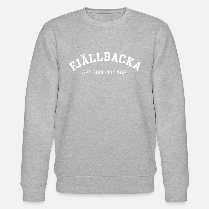 Fjällbacka Sweden Coordinates GPS Map Hiking - Stanley/Stella CHANGER Unisex Organic Sweatshirt - heather grey