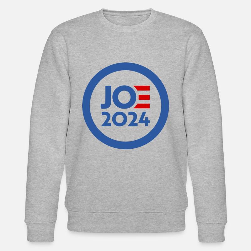Joe biden 2024 - Stanley/Stella Unisex Bio-Sweatshirt CHANGER  - Grau meliert