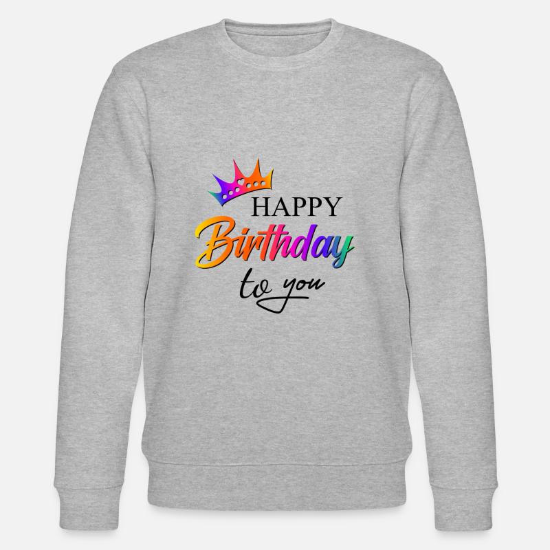 Joyeux anniversaire 2021 5 - Sweat bio CHANGER Stanley/Stella Unisexe - gris chiné