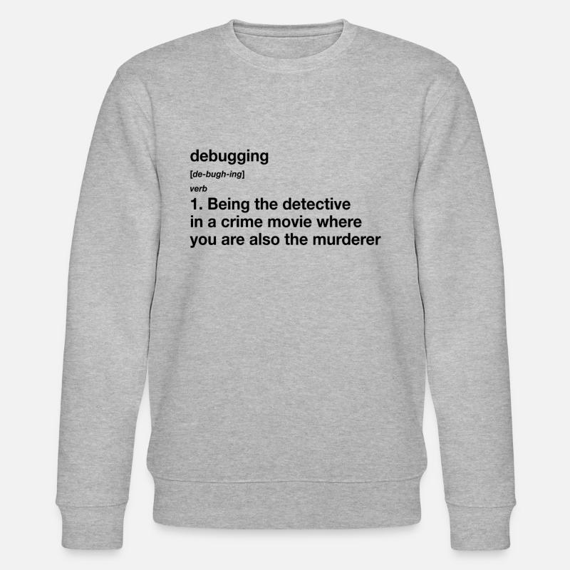 Debugging Definition - Stanley/Stella Unisex Bio-Sweatshirt CHANGER  - Grau meliert