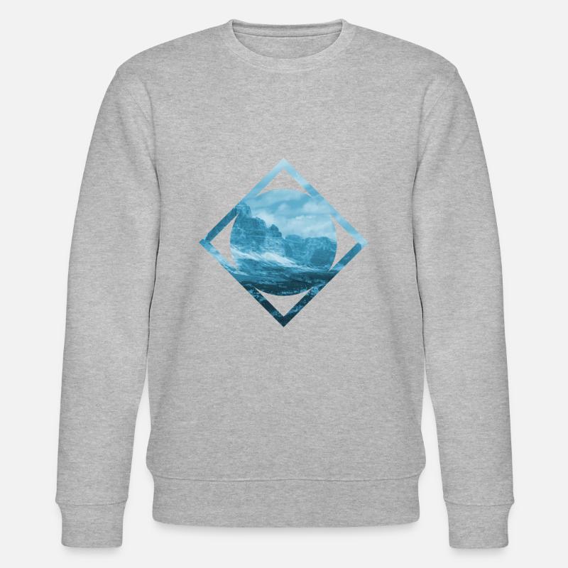 Mountain - Stanley/Stella CHANGER Unisex Organic Sweatshirt - heather grey