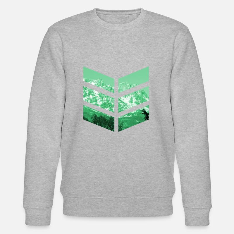 Mountain - Stanley/Stella CHANGER Unisex Organic Sweatshirt - heather grey