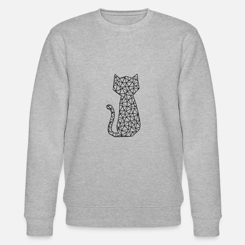 Katze - Stanley/Stella Unisex Bio-Sweatshirt CHANGER  - Grau meliert