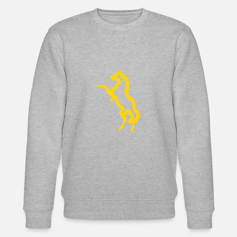 Pferd - Stanley/Stella Unisex Bio-Sweatshirt CHANGER  - Grau meliert
