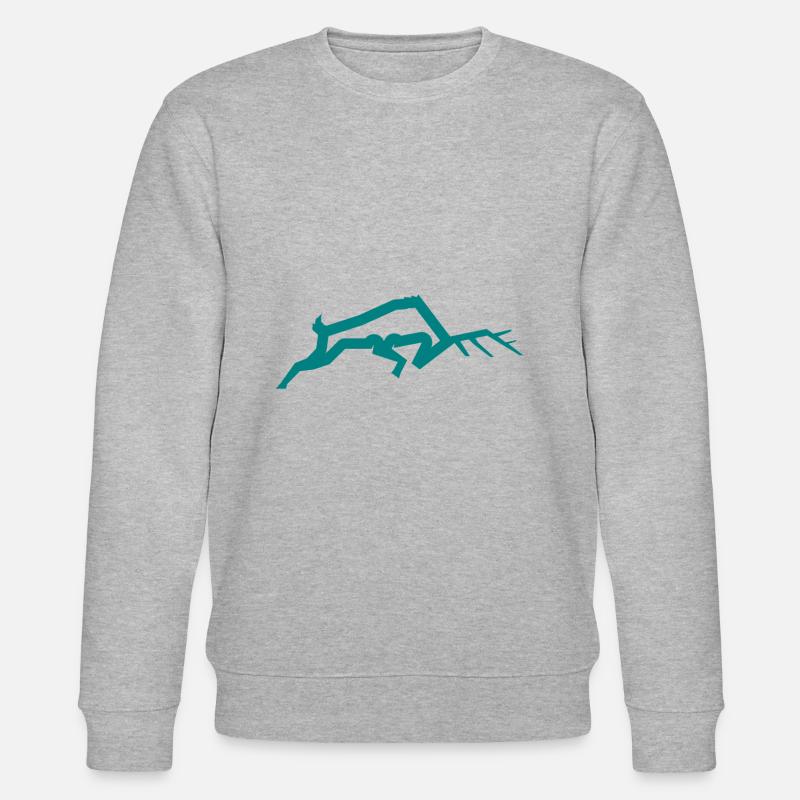 Hirsch - Stanley/Stella Unisex Bio-Sweatshirt CHANGER  - Grau meliert