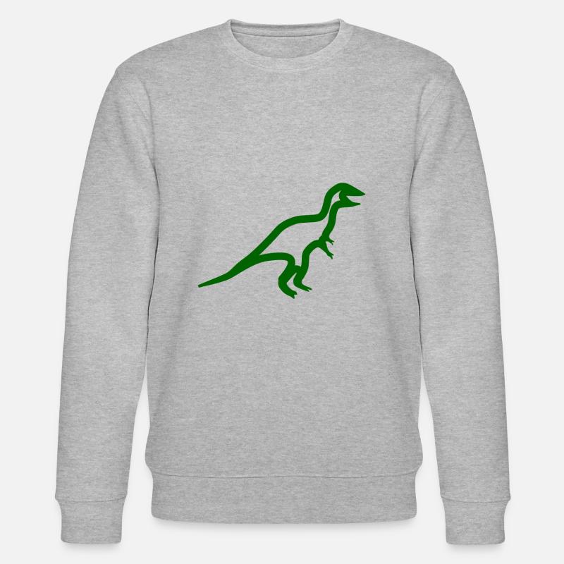 Dinosaurier - Stanley/Stella Unisex Bio-Sweatshirt CHANGER  - Grau meliert