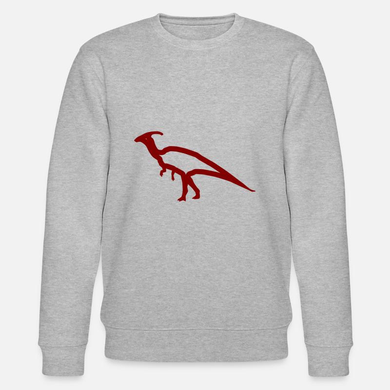 Dinosaur - Stanley/Stella CHANGER Unisex Organic Sweatshirt - heather grey