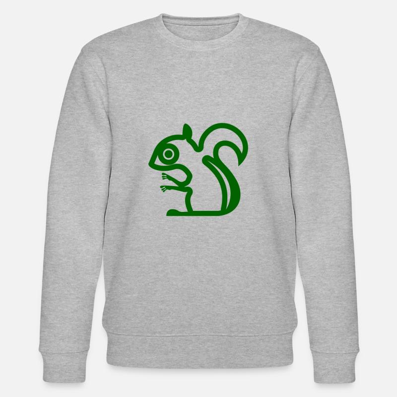 Eichhörnchen - Stanley/Stella Unisex Bio-Sweatshirt CHANGER  - Grau meliert