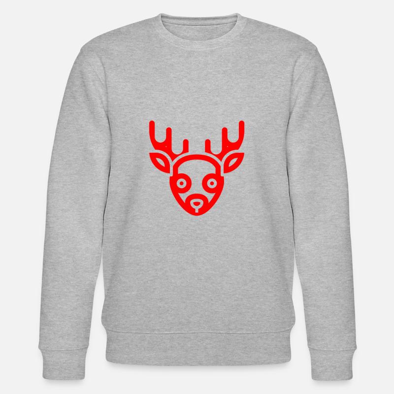 Rentier - Stanley/Stella Unisex Bio-Sweatshirt CHANGER  - Grau meliert