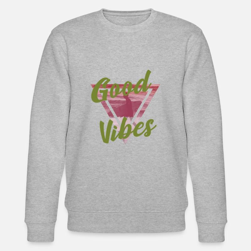 Surfen - Stanley/Stella Unisex Bio-Sweatshirt CHANGER  - Grau meliert