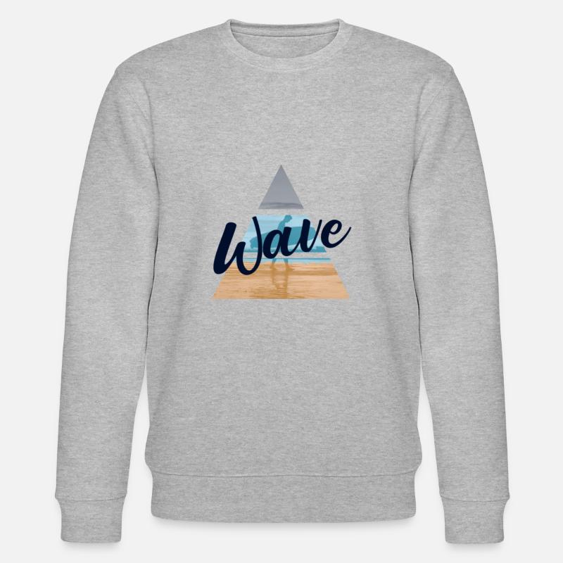 Surfen - Stanley/Stella Unisex Bio-Sweatshirt CHANGER  - Grau meliert