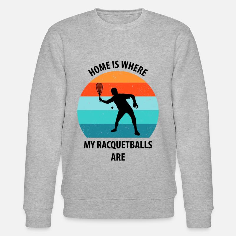 Racqueetball - Stanley/Stella Unisex Bio-Sweatshirt CHANGER - Grau meliert