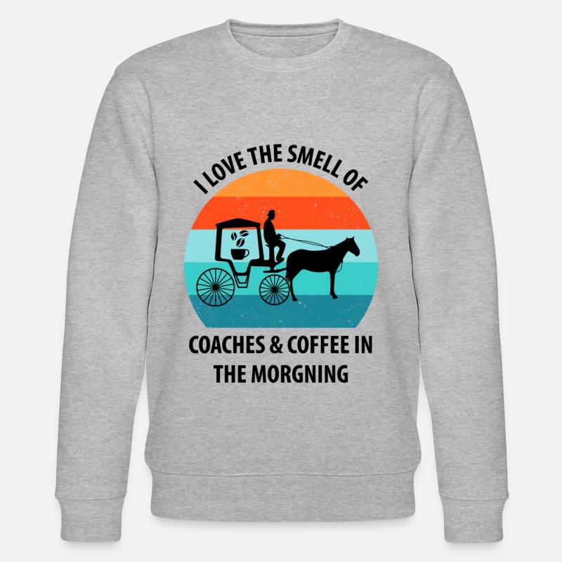 Cocher Calèche Calèche Café - Sweat bio CHANGER Stanley/Stella Unisexe - gris chiné