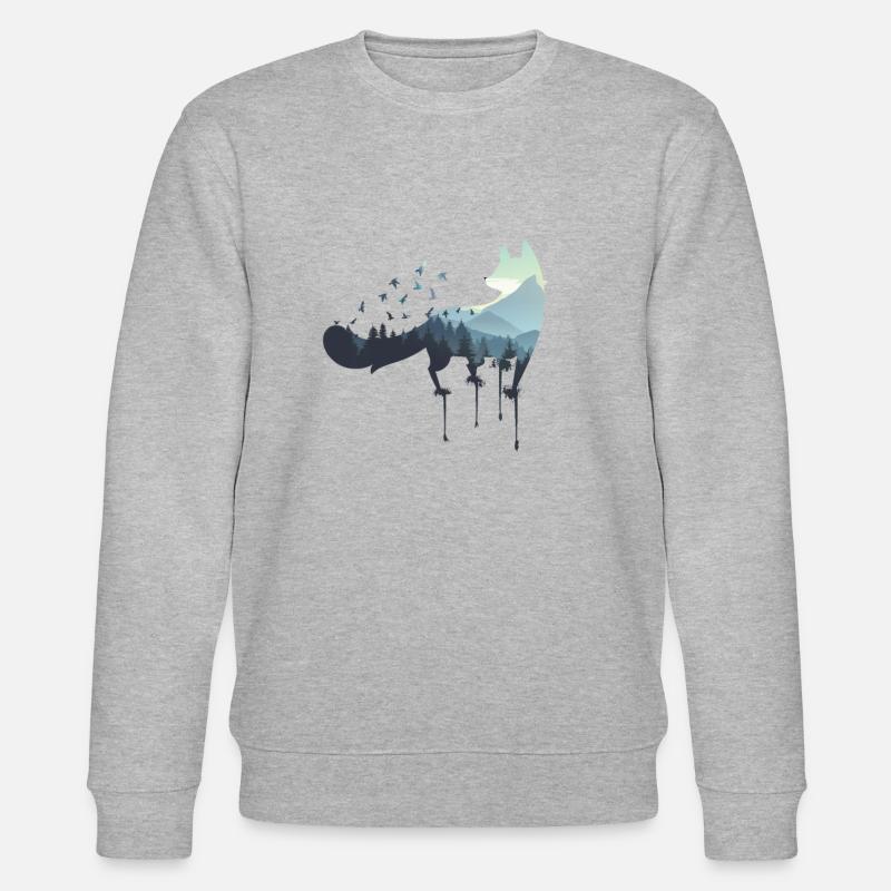 Fuchs environment and nature - Stanley/Stella CHANGER Unisex Organic Sweatshirt - heather grey