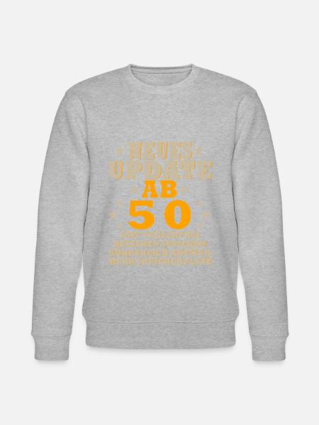 50. Geburtstag - 50 Jahre lustiger Spruch 1974 - Stanley/Stella Unisex Bio-Sweatshirt CHANGER - Grau meliert