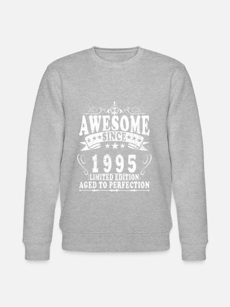 1995 - Jahrgang 1995 - Stanley/Stella Unisex Bio-Sweatshirt CHANGER - Grau meliert