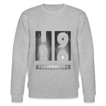 Alterzähler 20 Jahre - 20. Geburtstag - Stanley/Stella Unisex Bio-Sweatshirt CHANGER  - Grau meliert - Vorne - Nik (191cm) & Marisol (170cm)