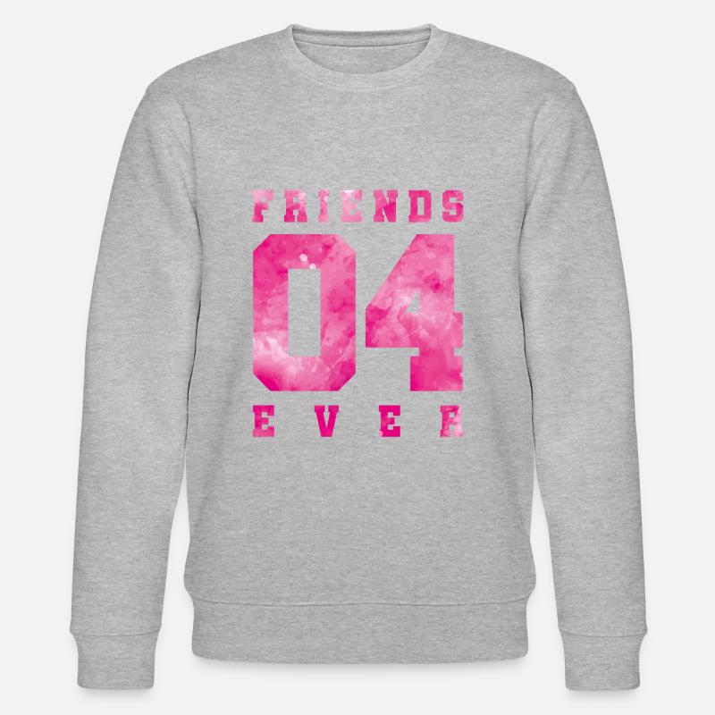 friends 4 ever - Stanley/Stella Unisex Bio-Sweatshirt CHANGER  - Grau meliert