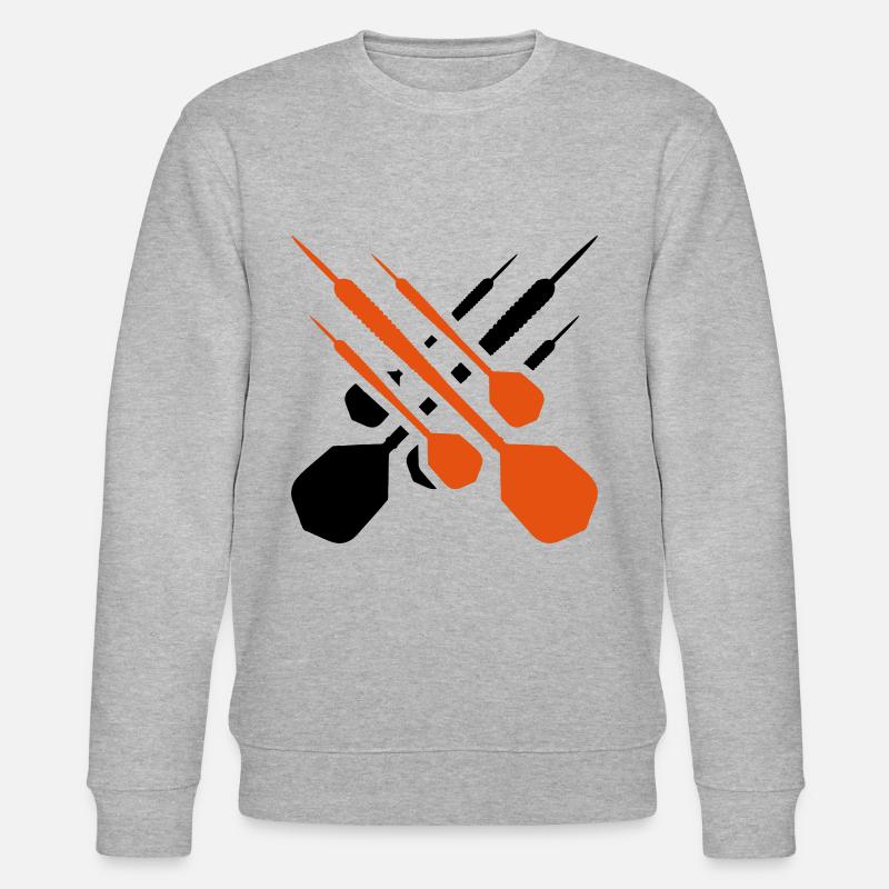 fléchettes fléchette flèche - Sweat bio CHANGER Stanley/Stella Unisexe - gris chiné