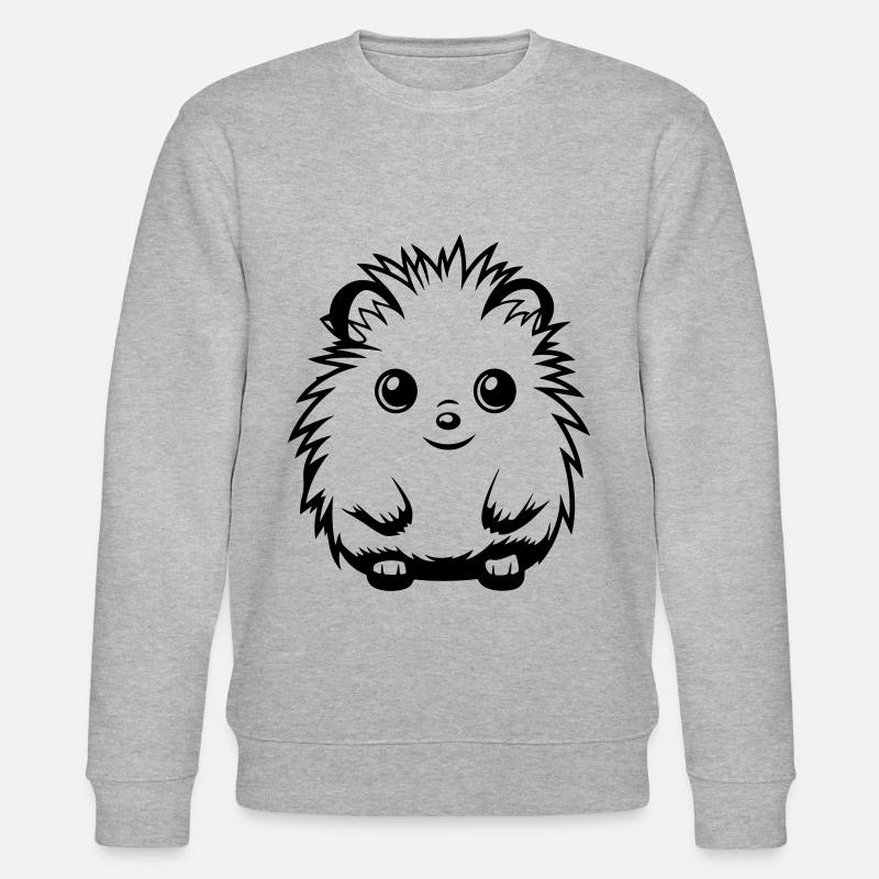 Hérisson Mignon Mignon Bébé - Sweat bio CHANGER Stanley/Stella Unisexe - gris chiné