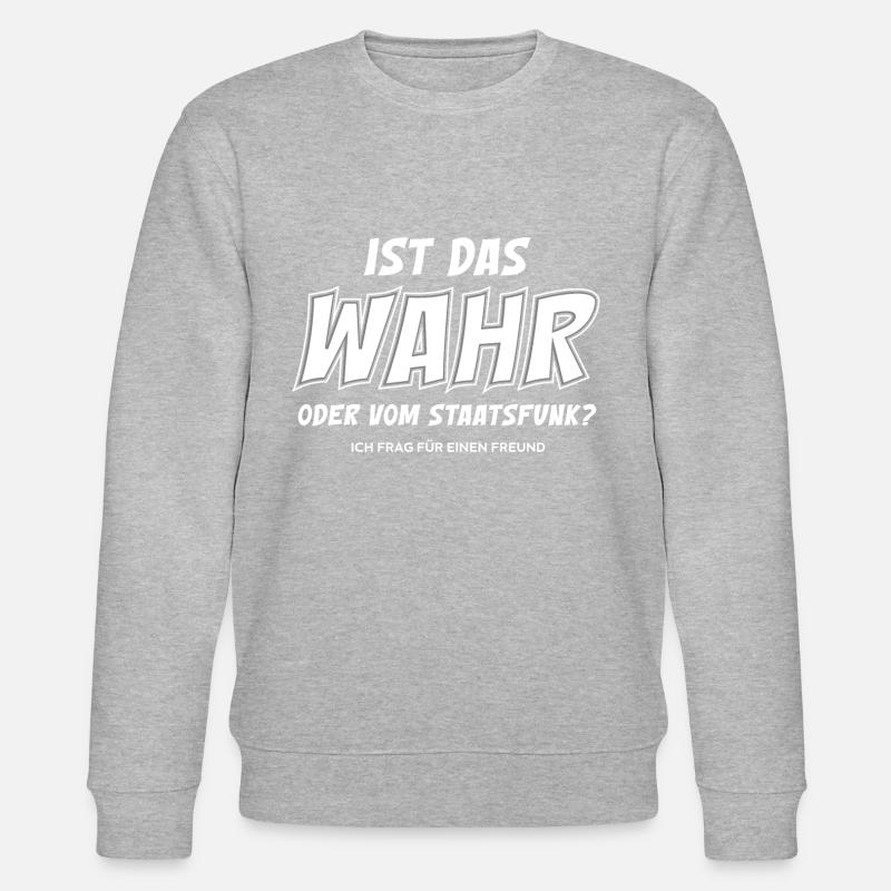 Is that true - Stanley/Stella CHANGER Unisex Organic Sweatshirt - heather grey