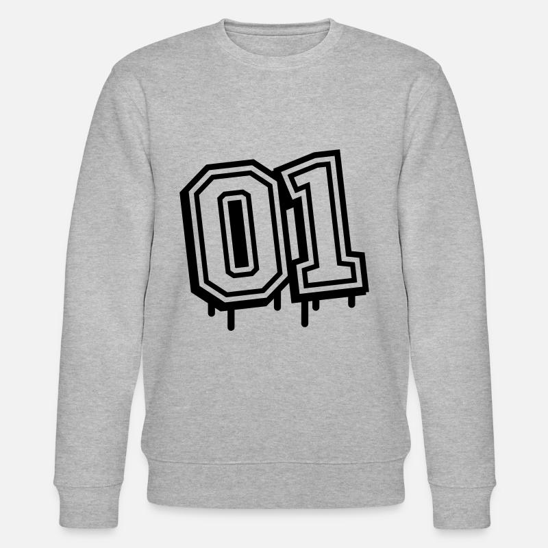 01 un numéro 1 - Sweat bio CHANGER Stanley/Stella Unisexe - gris chiné