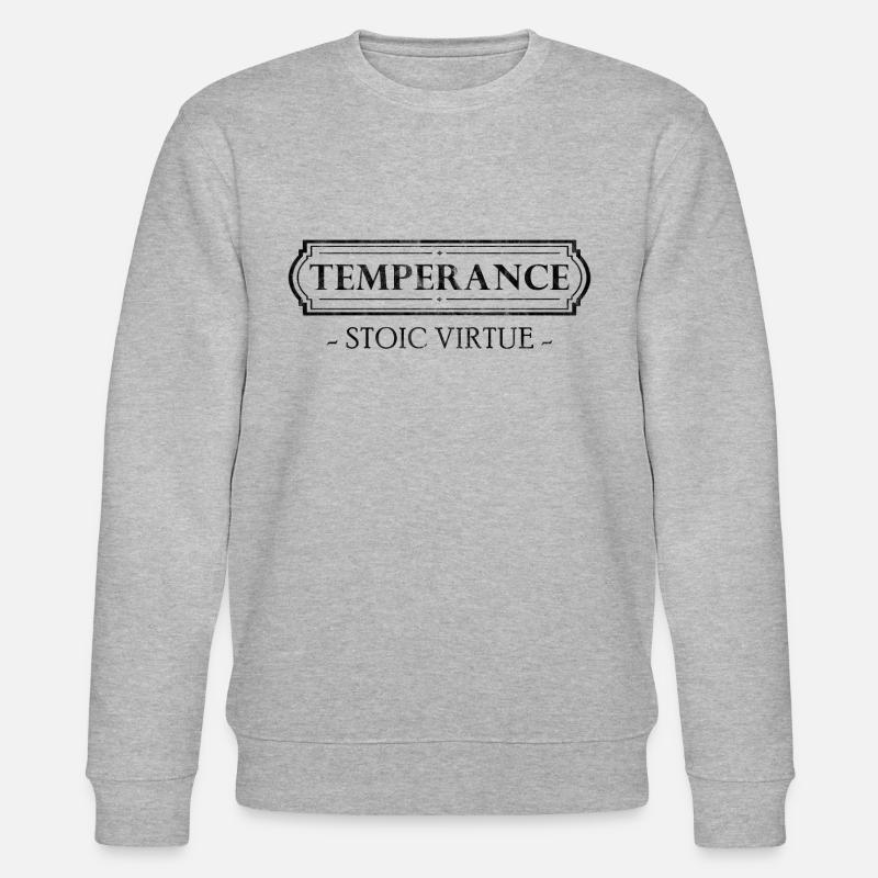 Vertu stoïcienne Tempérance - Sweat bio CHANGER Stanley/Stella Unisexe - gris chiné