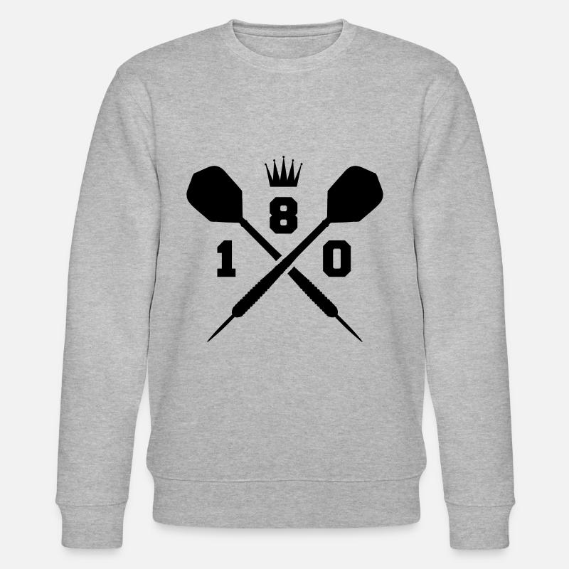 fléchettes fléchette flèche 180 - Sweat bio CHANGER Stanley/Stella Unisexe - gris chiné