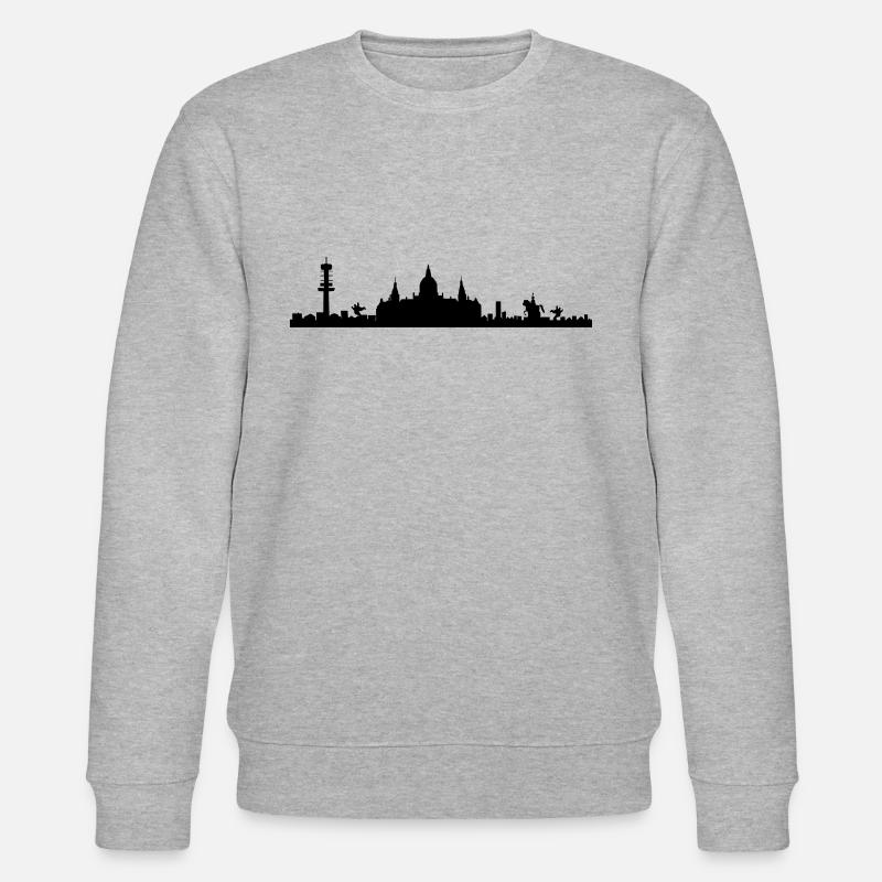 Hanovre skyline - silhouette - basse-Saxe - Sweat bio CHANGER Stanley/Stella Unisexe - gris chiné