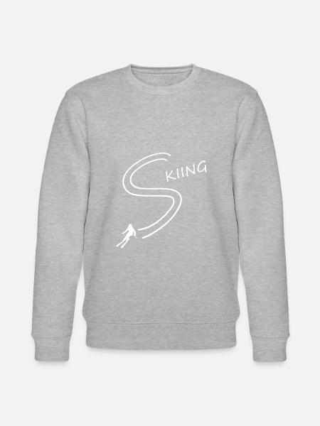 skiing Ski fahres - Stanley/Stella Unisex Bio-Sweatshirt CHANGER - Grau meliert