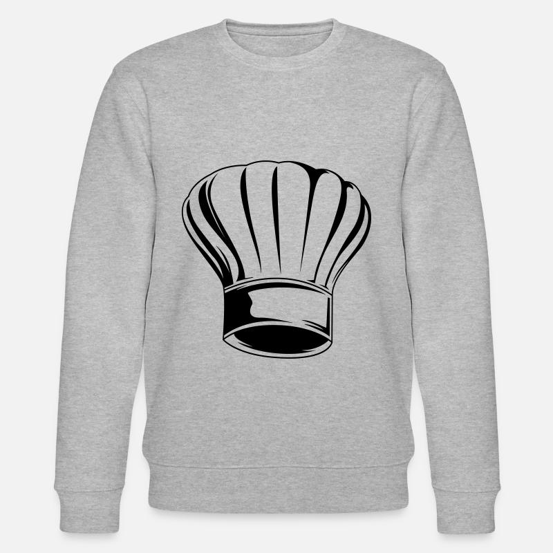 chef hat cuisine cuisson symbole - Sweat bio CHANGER Stanley/Stella Unisexe - gris chiné