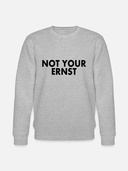 Not your ernst - Stanley/Stella Unisex Bio-Sweatshirt CHANGER - Grau meliert