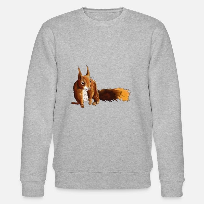 Eichhörnchen 5 - Stanley/Stella Unisex Bio-Sweatshirt CHANGER  - Grau meliert