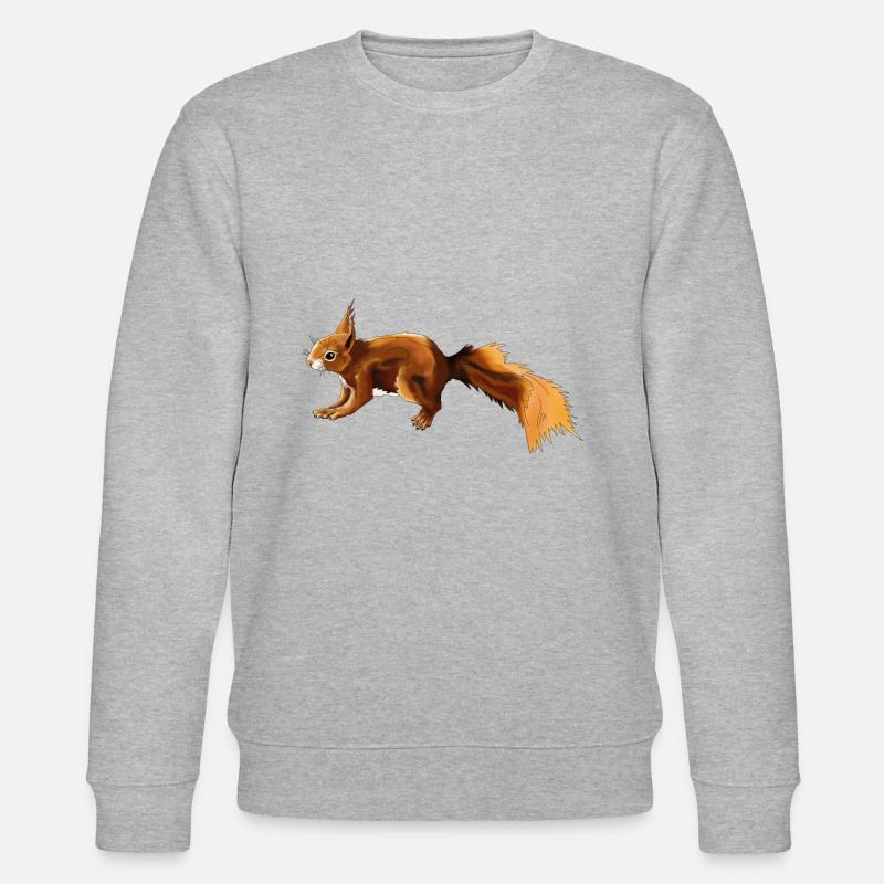 Eichhörnchen 3 - Stanley/Stella Unisex Bio-Sweatshirt CHANGER  - Grau meliert