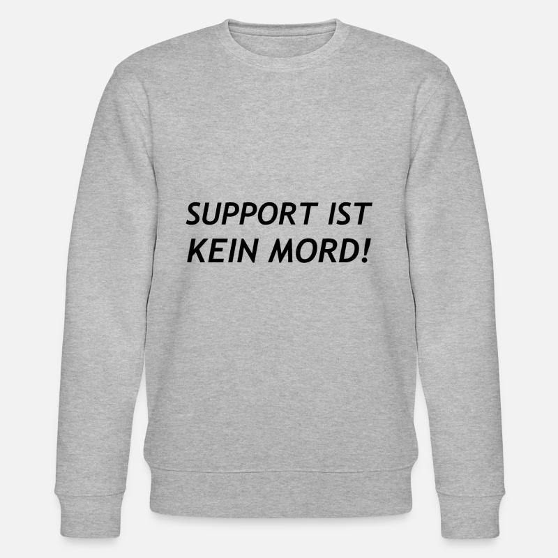 Support is not murder! - Stanley/Stella CHANGER Unisex Organic Sweatshirt - heather grey