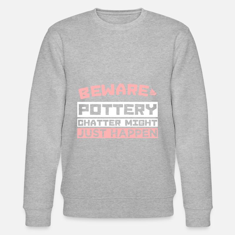 BEWARE - Stanley/Stella Unisex Bio-Sweatshirt CHANGER  - Grau meliert