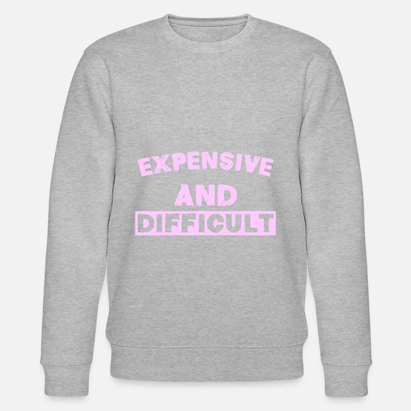 Expensive and Difficult - Stanley/Stella Unisex Bio-Sweatshirt CHANGER  - Grau meliert