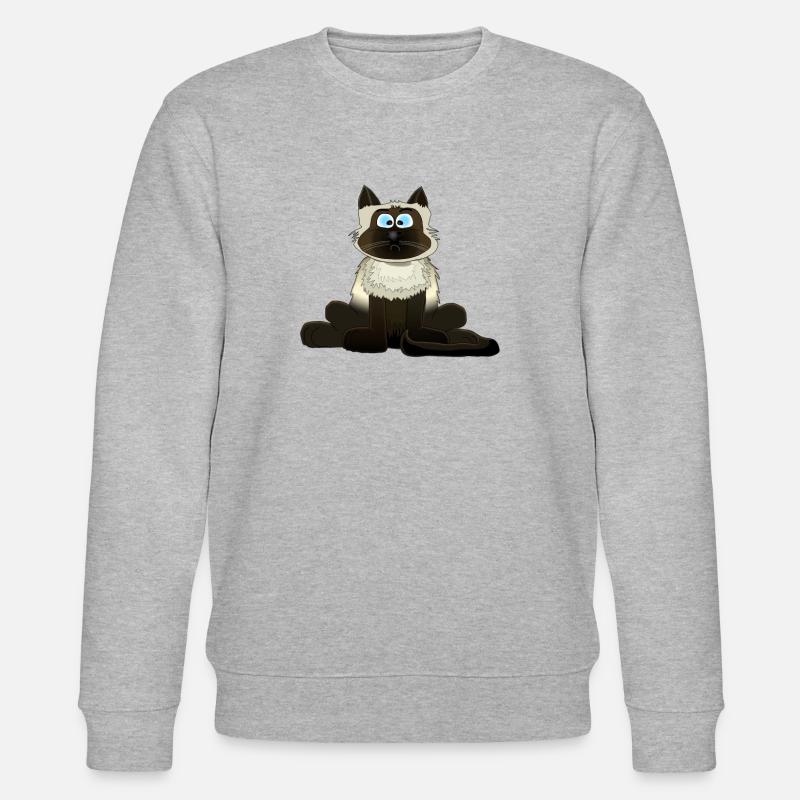 Siamkatze - Stanley/Stella Unisex Bio-Sweatshirt CHANGER  - Grau meliert