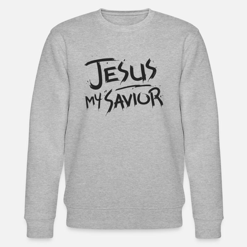 Jesus my savior - Stanley/Stella CHANGER Unisex Organic Sweatshirt - heather grey