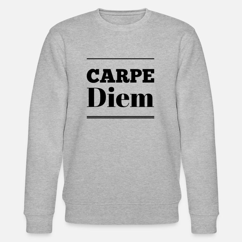 Carpe Diem - Stanley/Stella Unisex Bio-Sweatshirt CHANGER  - Grau meliert