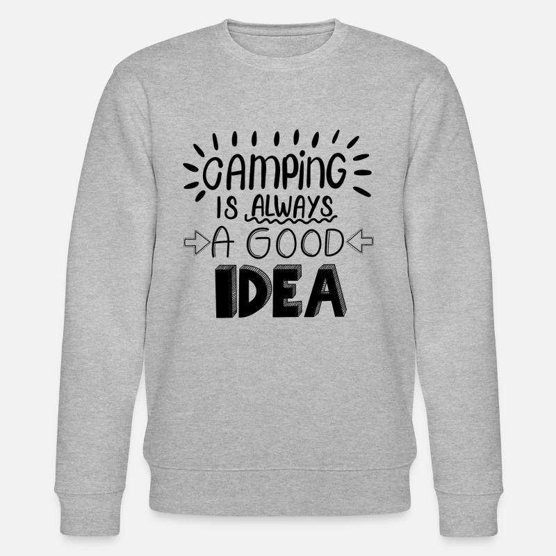 Idée de camping - Sweat bio CHANGER Stanley/Stella Unisexe - gris chiné