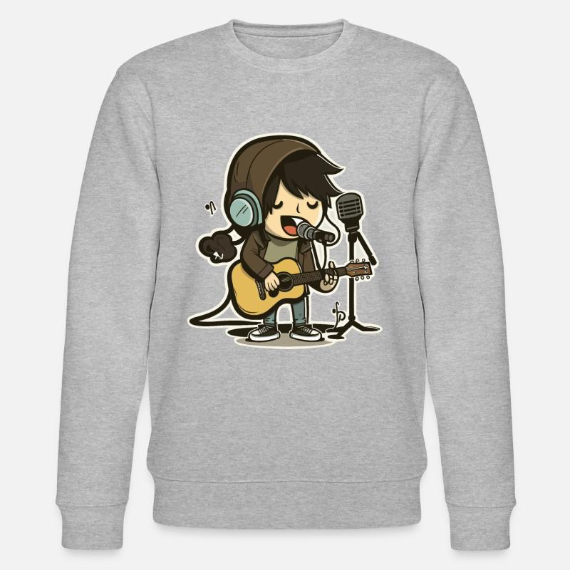 Wippe - Stanley/Stella Unisex Bio-Sweatshirt CHANGER  - Grau meliert