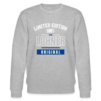 Edition Limitée 100% - Lohner - Originale - Sweat bio CHANGER Stanley/Stella Unisexe - gris chiné - Devant - Nik (191cm) & Marisol (170cm)