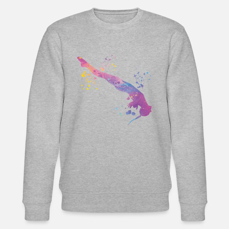Synchronized Water Diver High Diver - Stanley/Stella CHANGER Unisex Organic Sweatshirt - heather grey