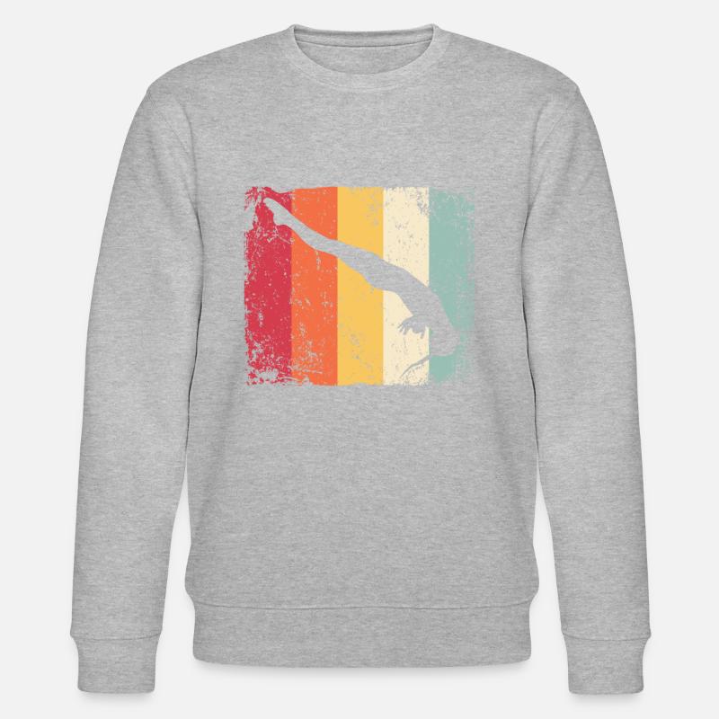 Synchronisierter Wassertaucher High Diver - Stanley/Stella Unisex Bio-Sweatshirt CHANGER  - Grau meliert